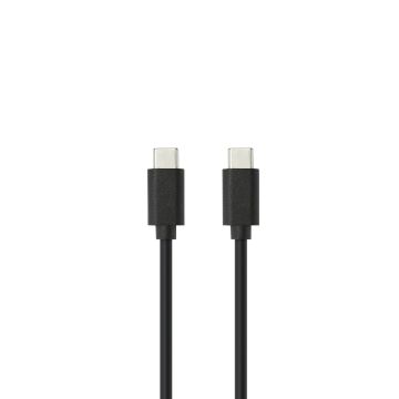 Câble USB-C/USB-C en silicone - USB 2.0 - Charge 3A/60W - 1.50m - noir