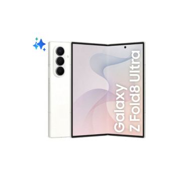 Phone Galaxy Z Fold8 Ultra BLANC Snapdragon 8 Elite Gen5 12Go 256Go Ecran Pliable 8'' et 6.5'' 120hz Dynamic AMOLED 2X AI intégrée Batt 5000mAh SM-F976BZWBEUB