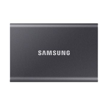 SSD EXT SAMSUNG T7 2TO gris titane USB 3.2 Gen 2 Lecture 1050 Mo/s Ecriture 1000 Mo/s MU-PC2T0T/WW
