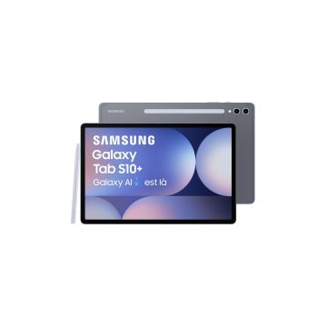 Tablette Galaxy Tab S10+ 12.4 512Go Anthracite WIFI Android 14 RAM 12Go 2800X1752 4 speakers + Camera 13MP + 12MP S pen DAS tronc 0,593W/kg DAS membre 0,593W/k