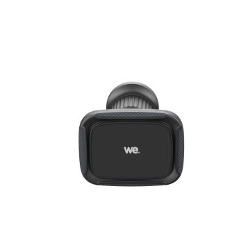 WE Support voiture universel pour smartphones : Fixation ventouse pare-brise / tableau de bord extensible + fixation grille d'aération - support aimanté