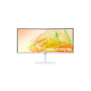 ECRAN 34'' SAMSUNG ViewFinity S65TC Blanc WQHD 3440x1440 21:9 VA Incurvé 1000R 350 cd/m2 5ms 100Hz 2xThunderbolt4 HDMI DP 3xUSB Pied HAS