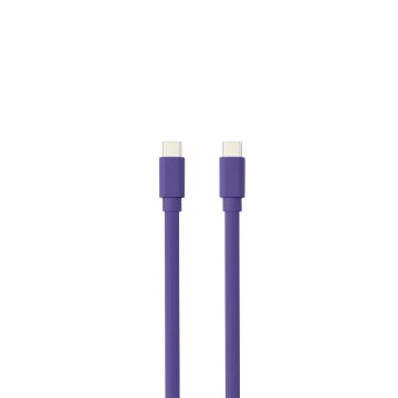 Câble USB-C/USB-C en silicone - USB 2.0 - Charge 3A/60W - 1.50m - vert kaki