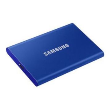 SSD EXT SAMSUNG T7 1TO bleu indigo USB 3.2 Gen 2 Lecture 1050 Mo/s Ecriture 1000 Mo/s MU-PC1T0H/WW