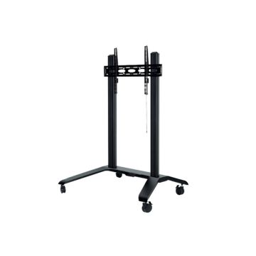 Chariot à écran pour écran plat universel extra-large VESA 1000 x 6000 - colonne de 1,7 m Couleur Noir BT8564/BB