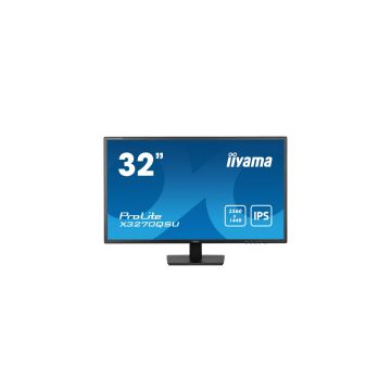 Ecran IIYAMA 31,5 Noir 3ms dalle IPS 2560x1440 100Hz 250 cd/m² 2xHDMI 1xDisplayPort 3xUSB HUB (3.2) HPs VESA 100x100 X3270QSU-B1