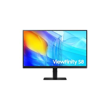 ECRAN 27 SAMSUNG ViewFinity S80D Noir 3840x2160 IPS 5ms 60hz 350cd/m2 1xHDMI 1xDP 3xUSB Hub Pied modulable hauteur inclin pivot orient