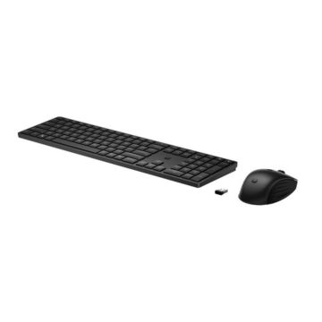 HP-C HP 655 Noir - Ensemble clavier et souris sans fil 2,4 GHz, 2 x AAA (clavier), 2 x AAA (souris) - STB