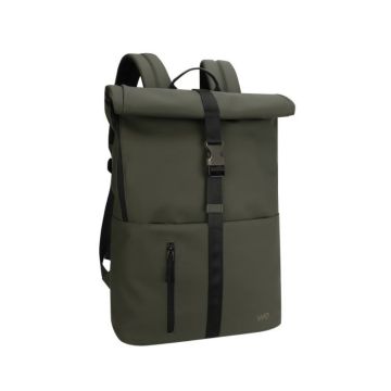 Sac à dos WE FLEXI 16'' hydrofuge, ouverture large et enroulable, avec compartiment PC rembouré, vert
