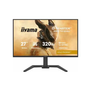 Ecran IIYAMA 27'' G-Master Gold Phoenix Noir Fast IPS 2560x1440 16:9 0.6ms 350cd/m² 320Hz 1000:1 2xHDMI DP 4xUSB HPs G-SYNC comp 15cm pied réglab haut