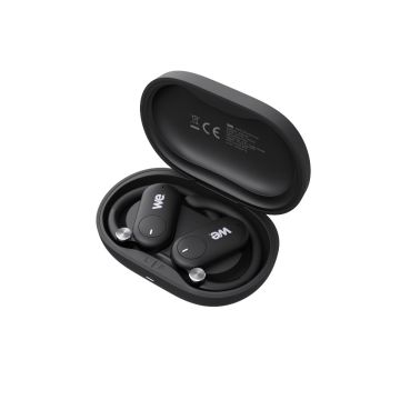 Ecouteurs WE AERONE sans-fil open-ear, arceau réglable, micro intégré, BT V6.0, rechargeable, noir