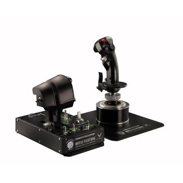 THRUSTMASTER HOTAS WARTHOG PC Joystick+panneau de contrôle+double Manette des gaz métal réplique de A-10C Technologie HEART 2960720