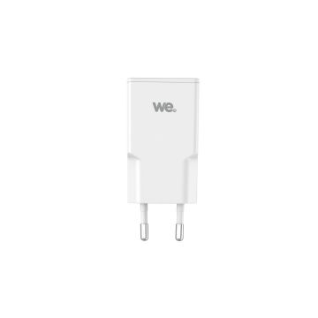 Chargeur secteur WE GaN 1 port USB-C - Format super slim - 30W - PPS - Blanc