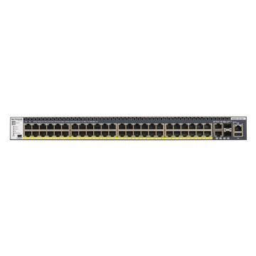 Netgear M4300-52G-POE+ 1000W PSU Géré L2/L3/L4 Gigabit Ethernet (10/ 100/1000) Connexion Ethernet, alimentation via PoE 1U Noir