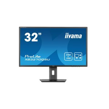 Ecran IIYAMA 31,5 Noir 3ms dalle IPS 2560x1440 100Hz 250 cd/m² 2xHDMI 1xDisplayPort 3xUSB HUB (3.2) HPs VESA 100x100 15cm pied réglable hauteur Pivot