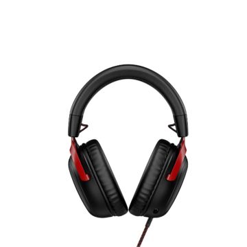 HyperX Casque filaire Cloud III - Mousse mémoire de forme - PC, PS5, PS4, Xbox Series X|S, XboxOne, Nintendo Switch, Mobile - DTS, USB-C|A, 3.5mm -Noir/Rouge