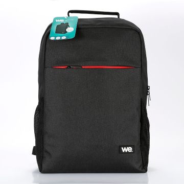Sac à dos WE ECO Value , 17.1'', matière Eco-responsable ext rPET 300D et int rPET 210D, Gris chiné foncé. Dimension intérieure: 31*12*46cm