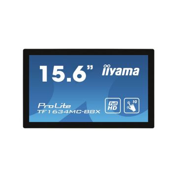 ECRAN IIYAMA 16 Open Frame Tactile Noir PCAP 10pts IPS 700:1 1920x1080 25ms 450 cd/m² VGA HDMI DP USB Paysage/Portrait TF1634MC-B8X