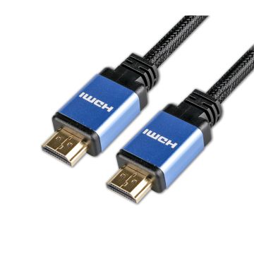 Câble HDMI mâle/mâle 2.1 en nylon tressé - 3m - compatible 8K/60Hz - 4K/120Hz