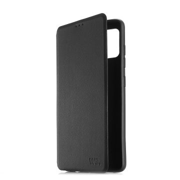 WE Etui folio CLASSIQUE SAMSUNG GALAXY A8 Noir - Avec fen2e
