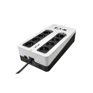 Onduleur Eaton 3S 700F Off Line 700VA / 420W - 4 prises ondulées et protégées en surtension + 4 prises uniquement protégées en surtension 2xUSB anti-surtension