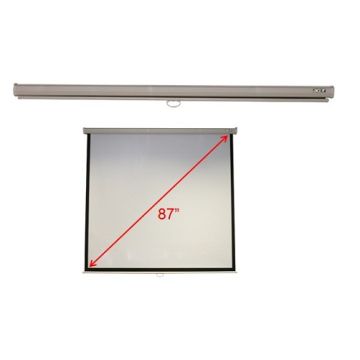 Toile de projection 4/3 M87-S01MW 70x70" (1/1) Plafond & mur Mat blanc Manuel JZ.J7400.002