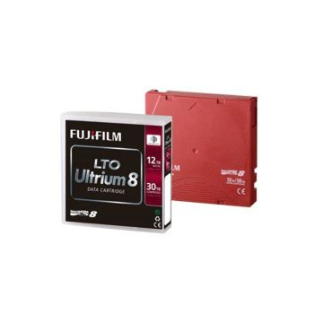 FUJIFILM Cartouche LTO ULTRIUM 8 12TB/30TB BaFe étiquetée (LTO8-LTO 8)