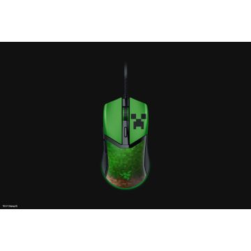 Razer Cobra Minecraft Ed. Noir - Souris Gaming Filaire - légère - glissements ultra-fluides - Chroma RGB - 8500 DPI