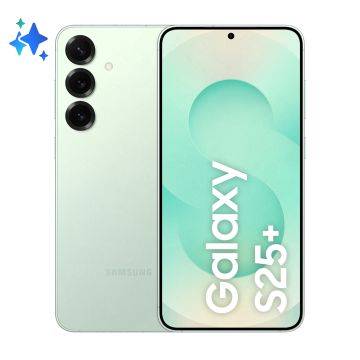 Smartphone Galaxy S25 Plus 5G VERT D'EAU 12 Go 512 Go Android 15 WIFI7 IP68 batt 4900mAh CR45W Ecran Infinity-O 6.7'' QHD+ DAS Tete 1.257 Samsung Dex