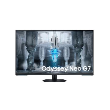 Ecran 43'' Samsung Noir Gaming ODYSSEY NEO G7 16:9 3840x2160 VA 400cd/m² 1ms 144Hz 2xHDMI 1xDP 2xUSB 1xLAN HPs Pied inclinable VESA 200x200 SmartTV AMD FreeSync