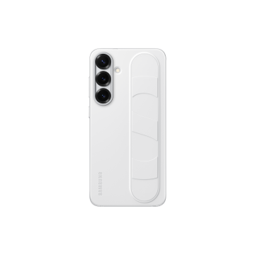 Coque avec lanière et support pour Galaxy S25+ Blanc