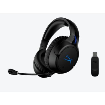 HyperX Cloud Flight Noir-Bleu - Casque de jeu sans fil, Autonomie 30H, Mousse à mémoire de forme