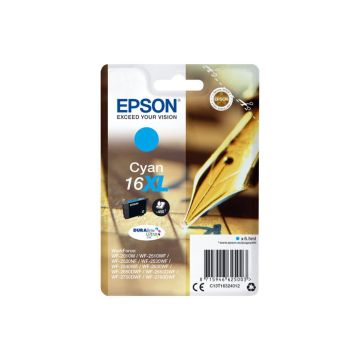 EPSON Cartouche Stylo à plume 16XL Encre Durabrite Cyan XL 6,5ml