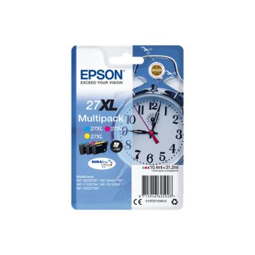 EPSON Multipack Réveil 27XL Encre Durabrite 3 couleurs C,M,J XL 32,1ml