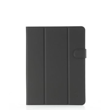 WE Étui universel pour tablettes 12-12.9, Toucher doux, Système de crochets extensibles, Languette magnetique - Coloris noir