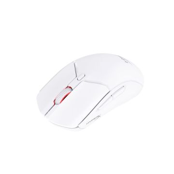 HyperX Souris Gaming sans fil Pulsefire Haste Wireless 2 - 6 boutons - RGB - multi-plateforme - 2,4 GHz/Bluetooth® 5.0/câble USB C vers USB A - 100H - Blanche