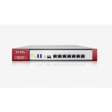 Zyxel USGFLEX200 - Firewall jusqu'à 50 utilisateurs - 2 ports WAN RJ45 Gbps - 4 ports LAN/DMZ RJ45 Gbps - port console (RJ45)