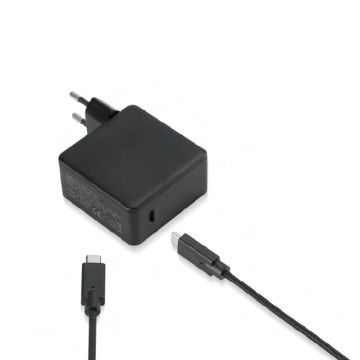 Bundle chargeur USB-C + câble USB-C/USB-C 2m - Chargeur 1 port USB-C 100W - PD 3.0/QC3.0 - noir - en sachet