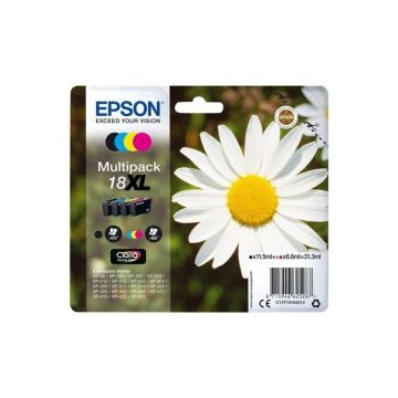 EPSON Multipack Pâquerette 18XL Encres Claria Home N,C,M,J XL 31,3ml