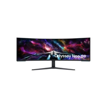 Ecran 57'' Samsung Gaming Odyssey NEO G9 DUHD 7680 x 2160 240Hz VA Incurvé 1ms 420cd/m² 3xHDMI 2xUSB 2xLAN Displayport 4xHPs Pied Reglable Haut Inclin Pivot