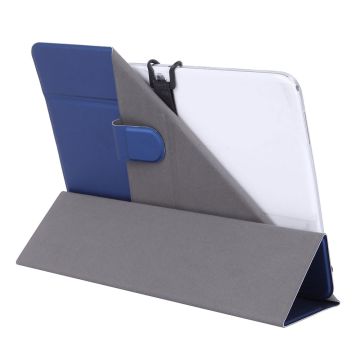 WE Étui universel Bleu Nuit pour tablettes 9/11 Toucher doux Système de crochets extensibles Languette magnetique