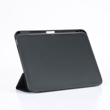 Etui folio WE pour tablette iPad 10.9" (iPad 10 2022 / iPad 11 2025 / iPad 12 2026) - Coloris Noir - Fonction support - Dos transparent - Support stylet