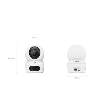 EZVIZ Caméra intérieure motorisée H7c 4MP Dual - à double objectif 2Kz panoramique et inclinable - Appel bidirectionnel - Mode de vision nocturne - Prise en c