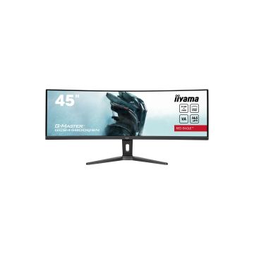 Ecran IIYAMA 44,5 Noir G-Master Red Eagle VA 32:9 incurvé 0.8ms 5120x1440 165Hz DP 2xHDM 3xUSB HUB HP 2x3W commutateur KVM Docking USB-C pied regl haut 13cm