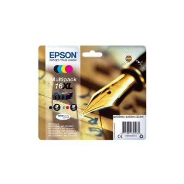 EPSON Cartouche Multipack Stylo à plume16XL Encre N,C,M,J XL 32,4ml