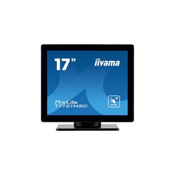Ecran IIYAMA 17 dalle TN Tactile PCAP 10 points conception sans cadre 1280x1024 VGA HDMI USB 5ms 250cd/m² T1721MSC-B2
