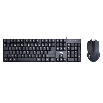 Bundle Clavier + Souris Filaire WE Plug & Play / Compact / 1000 DPI Touches silencieuses /