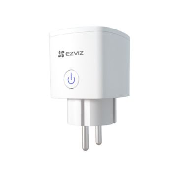 EZVIZ Prise Connectee Wifi T30, Blc 2.4Ghz 10A 2300W, Google Assistant / Alexa, Programmable par application CS-T30-10A-EU