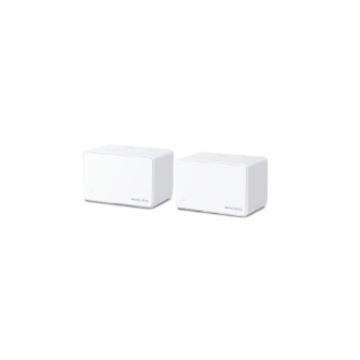 Système Wi-Fi 6 (lot de 2 packs) Mesh AX3000 pour Toute la Maison Vitesse 574 Mbps (2,4 GHz) + 2402 Mbps (5 GHz) 3 ports Gigabit 3 antennes internes Coul Blanc