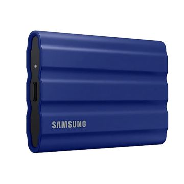SSD EXT SAMSUNG T7 Shield 2000G Bleu USB 3.2 Gen 2 Lecture 1050 Mo/s Ecriture 1000 Mo/s MU-PE2T0R/EU